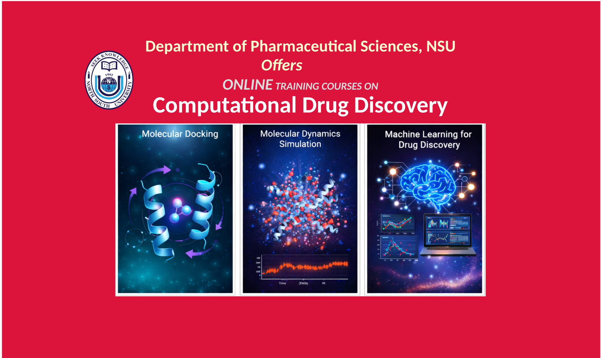 NSU offers Online Courses on Computational Drug Discovery